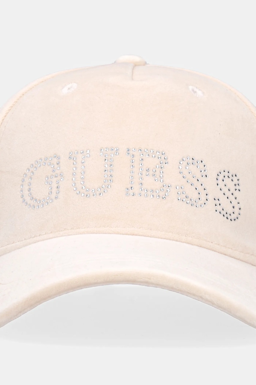 Кепка Guess цвет бежевый с аппликацией V4BZ04 KBXI2 Кепка Guess цвет бежевый с аппликацией V4BZ04 KBXI2