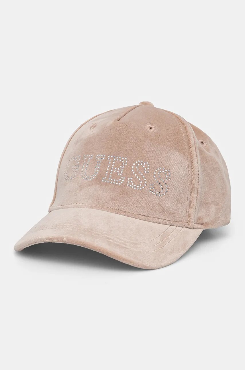 Levně Kšiltovka Guess oranžová barva, s aplikací, V4BZ04 KBXI2
