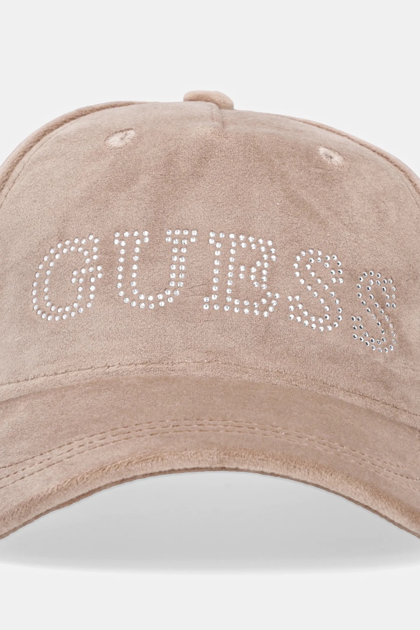 Кепка Guess цвет коричневый с аппликацией V4BZ04 KBXI2 Кепка Guess цвет коричневый с аппликацией V4BZ04 KBXI2