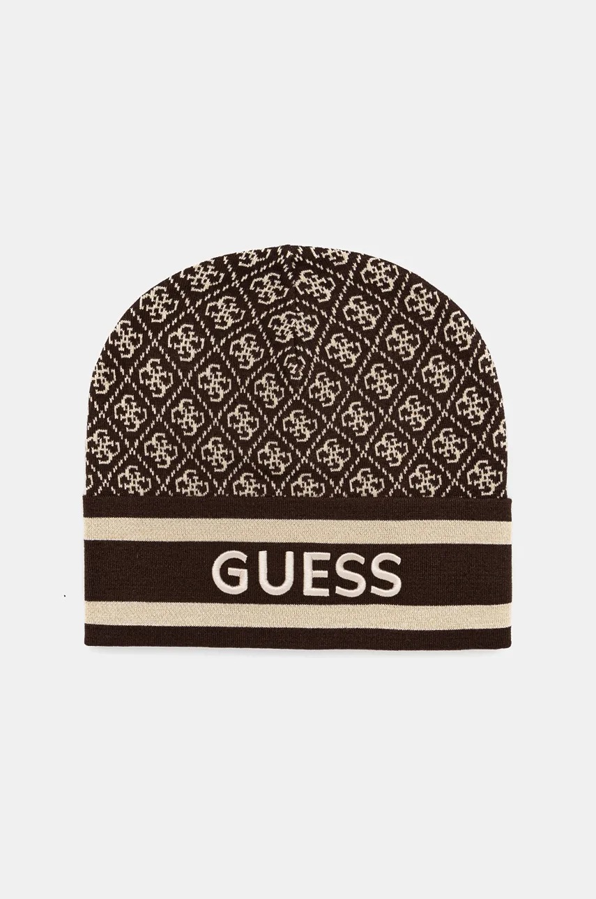 

Шапка Guess SEVYN в кафяво W4BZ21 Z3JD2, Кафяв