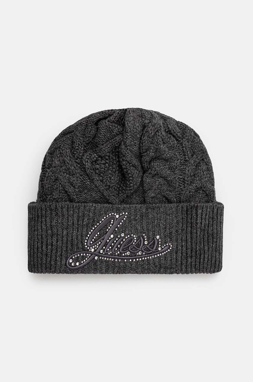 Levně Čepice Guess ROSELYN šedá barva, W4BZ24 Z3362
