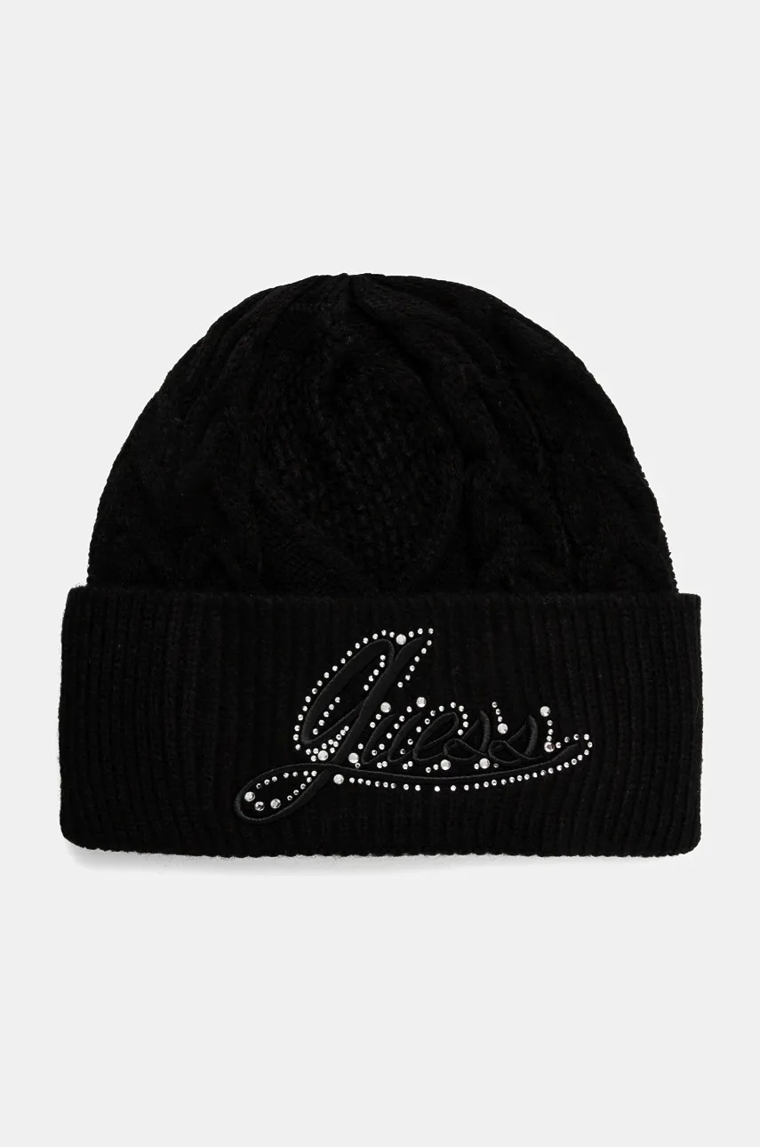 

Шапка Guess ROSELYN в черно W4BZ24 Z3362, Черен