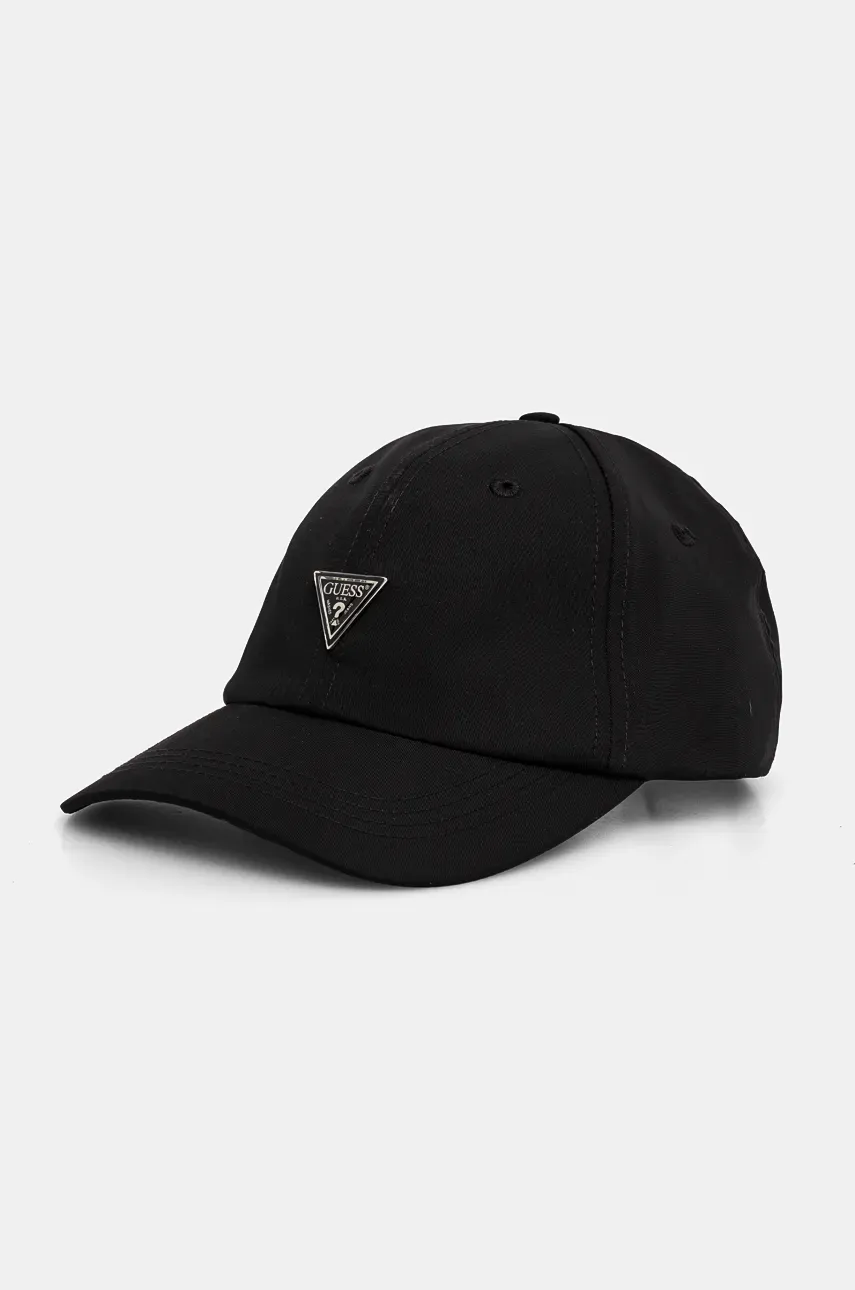Levně Kšiltovka Guess DINA černá barva, s aplikací, W4BZ36 WGJP2