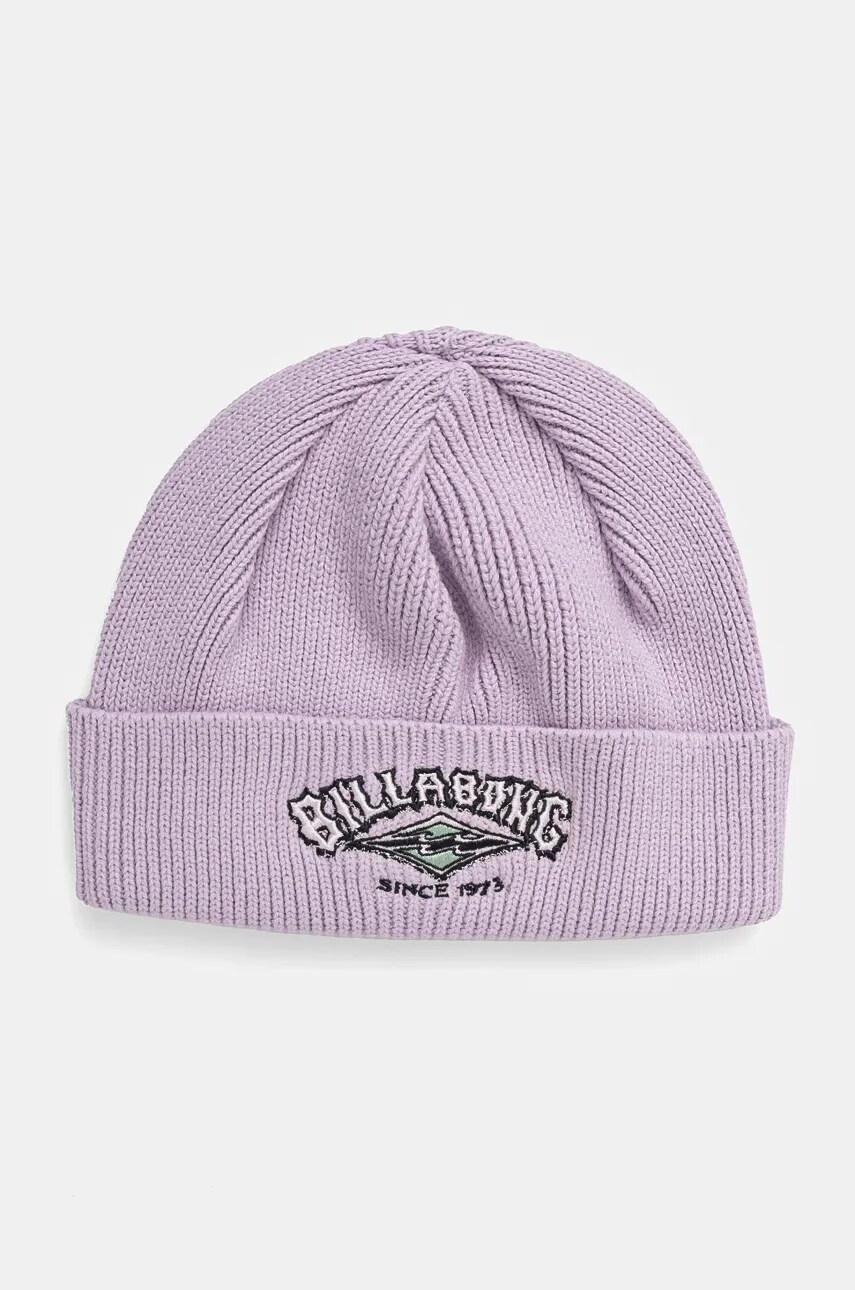 Billabong caciula 73 High Beanie culoarea violet, bumbac, din tesatura uni, ABJHA00271