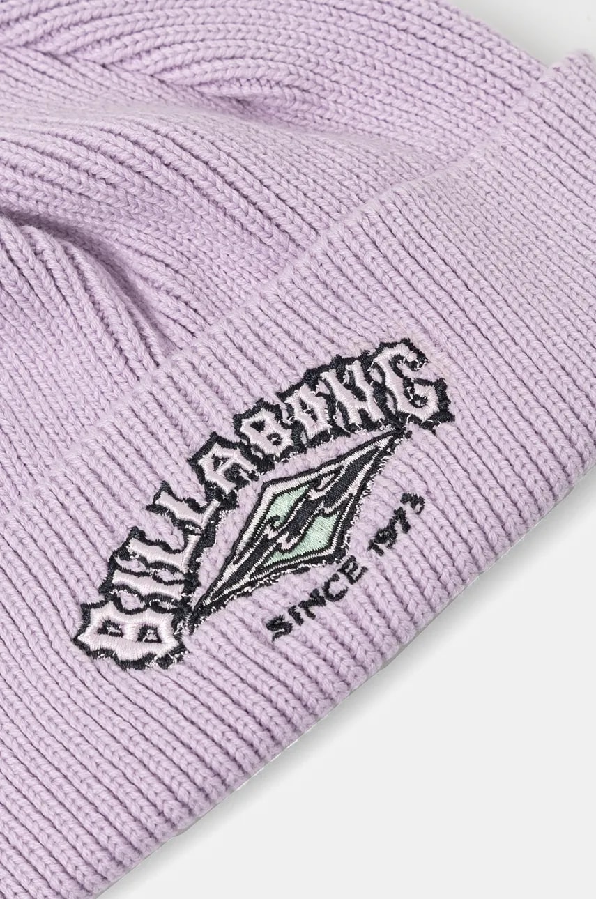 Шапка Billabong 73 High Beanie цвет фиолетовый из тонкого трикотажа хлопковая ABJHA00271 Шапка Billabong 73 High Beanie цвет фиолетовый из тонкого трикотажа хлопковая ABJHA00271