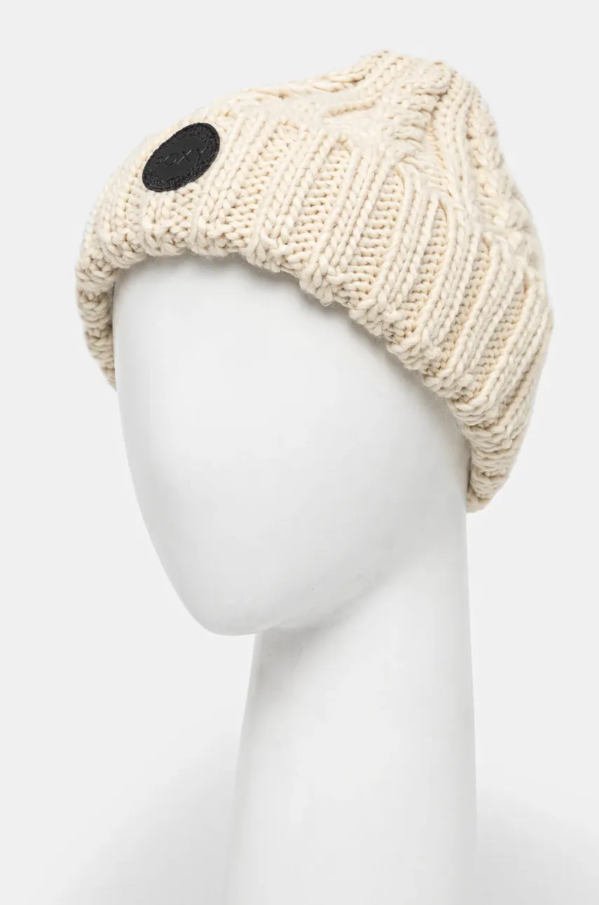 Kapa Roxy Tram Beanie Bež Barva, ERJHA04287