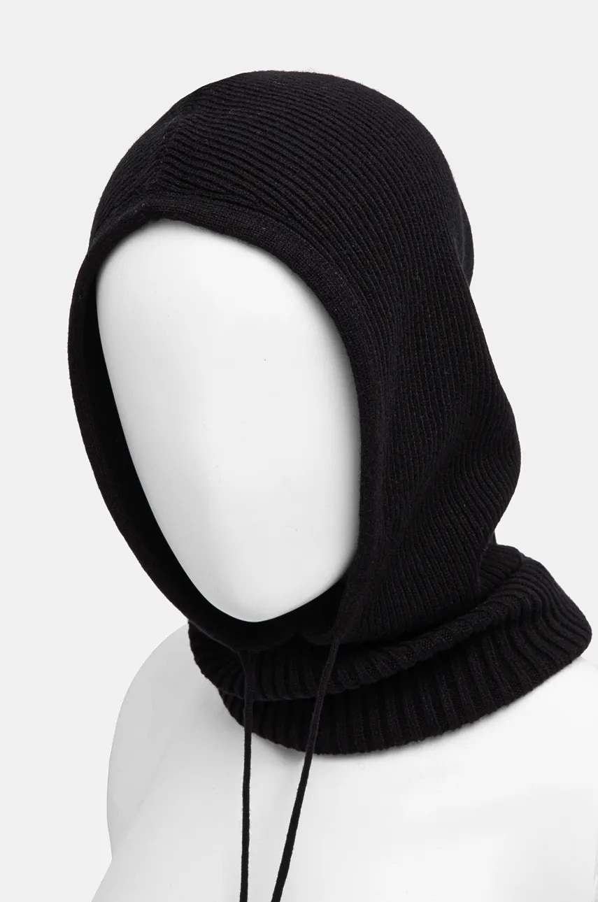 HUGO cagula din lana culoarea negru, 50522792