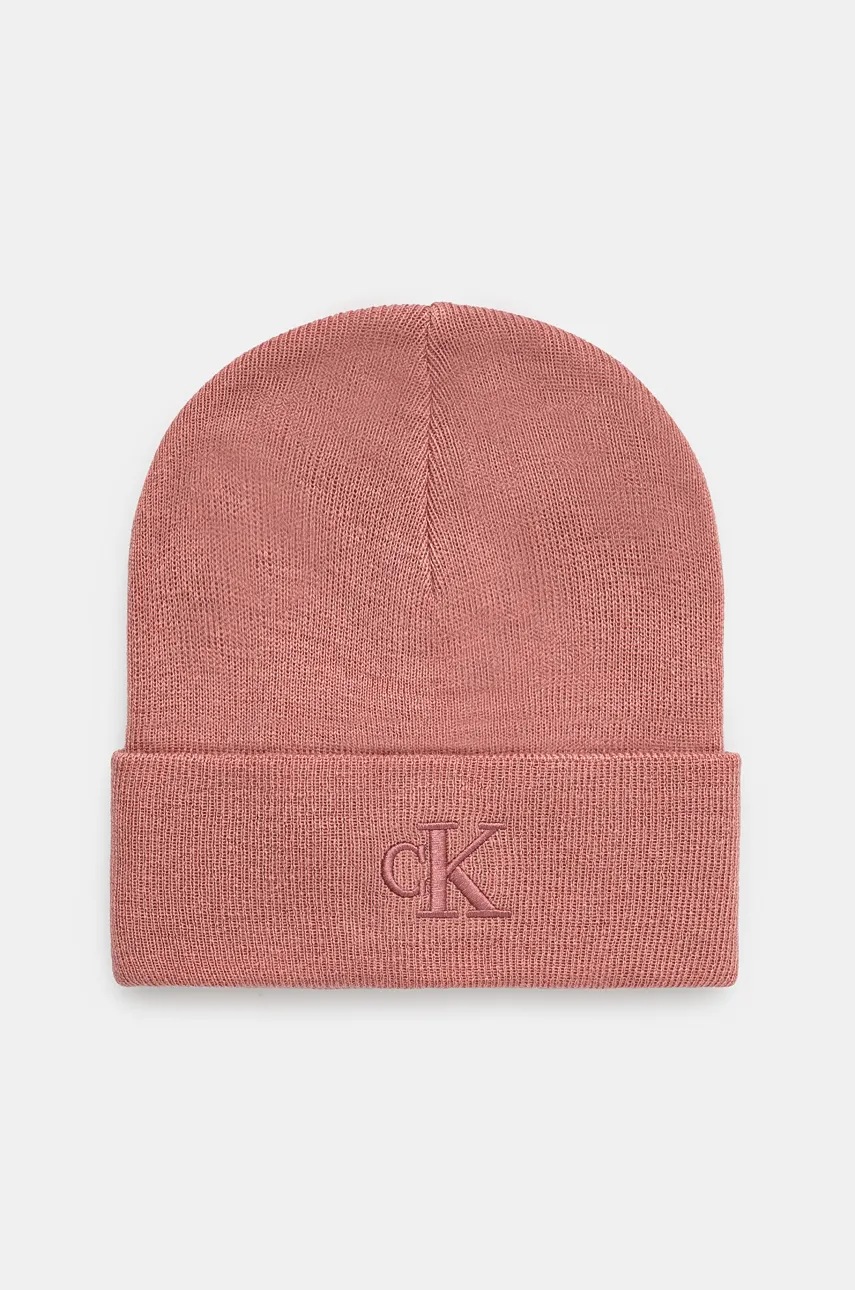 

Шапка Calvin Klein Jeans в лилаво K60K612319, Розов
