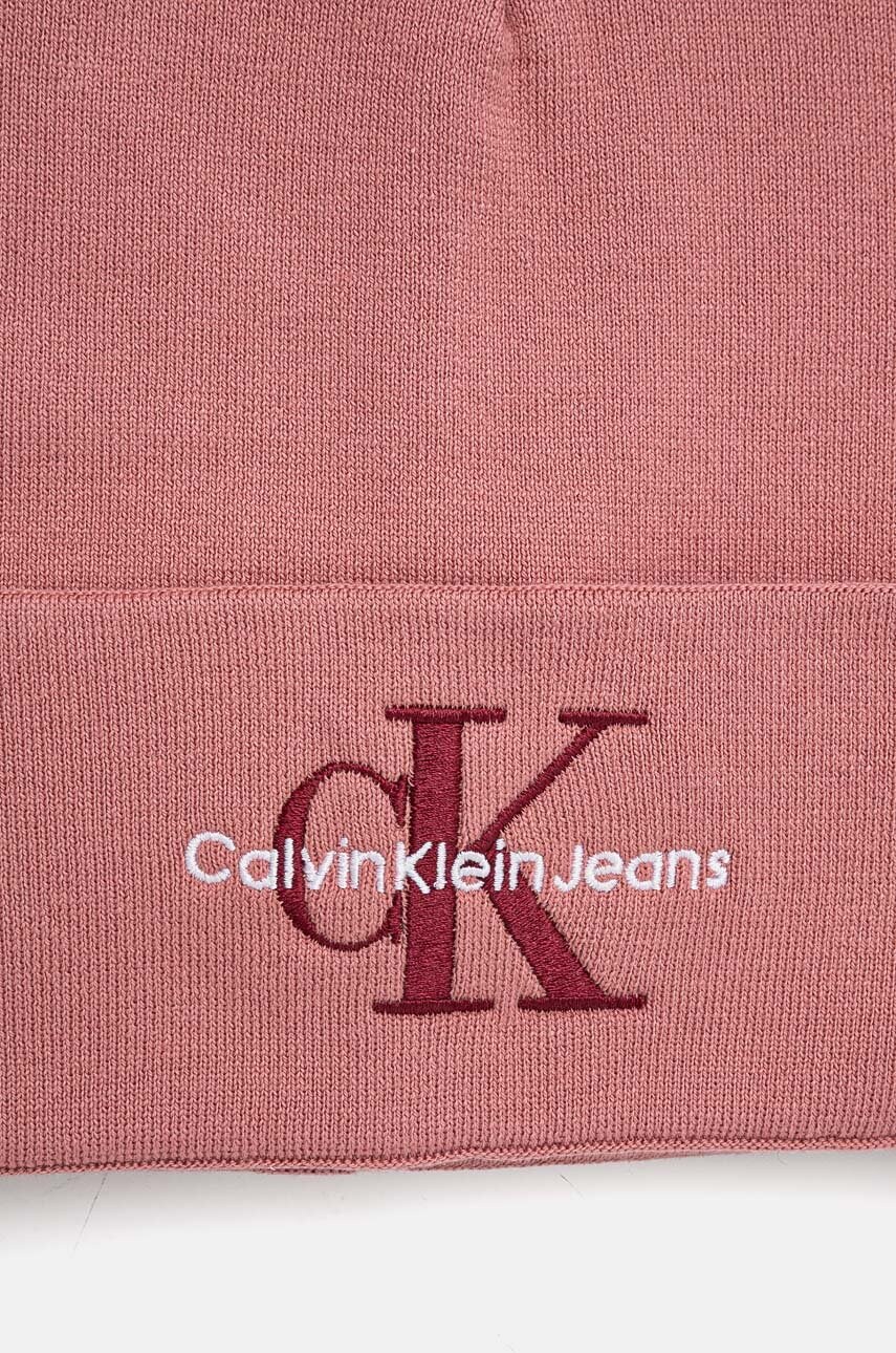 Calvin Klein Jeans pamut sapka vékony, lila, pamut, K60K612668 termék 2. képe