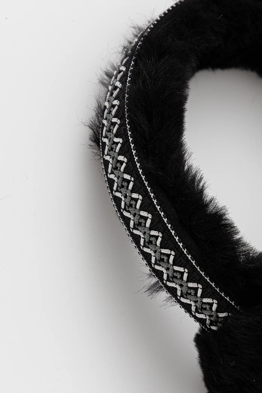 Шерстяные наушники UGG цвет бежевый 20496