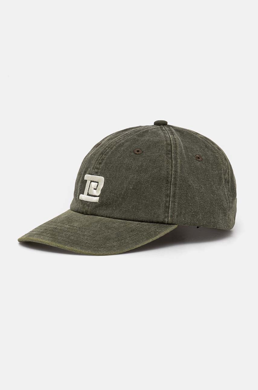 P.E Nation șapcă de baseball din bumbac Throwback Cap culoarea verde, cu imprimeu, 243A415 P.E Nation șapcă de baseball din bumbac Throwback Cap culoarea verde, cu imprimeu, 243A415