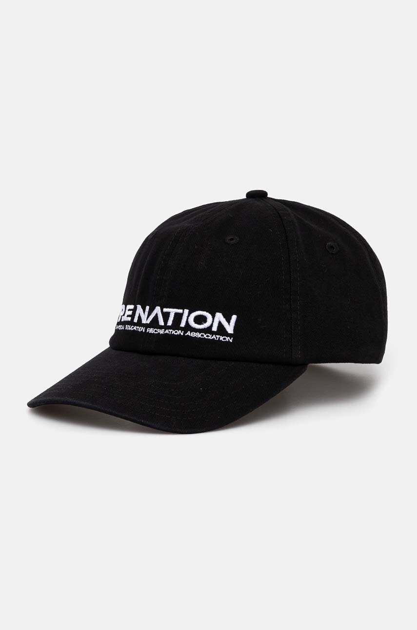 P.E Nation șapcă de baseball din bumbac Homage Cap culoarea negru, cu imprimeu, 243A417 P.E Nation șapcă de baseball din bumbac Homage Cap culoarea negru, cu imprimeu, 243A417