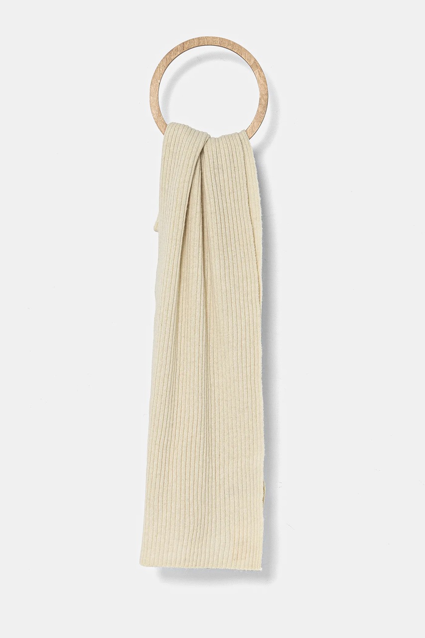 Μάλλινος σκούφος και κασκόλ Gant χρώμα: μπεζ, 4998015 φωτογραφία