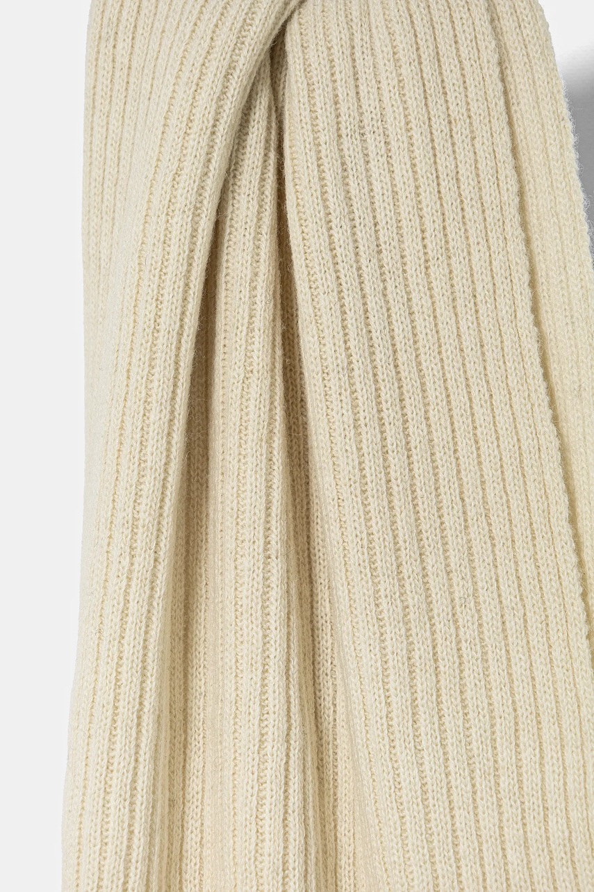 Μάλλινος σκούφος και κασκόλ Gant χρώμα: μπεζ, 4998015 φωτογραφία