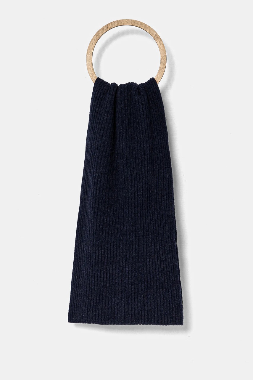 Μάλλινος σκούφος και κασκόλ Gant χρώμα: ναυτικό μπλε, 4998015 φωτογραφία