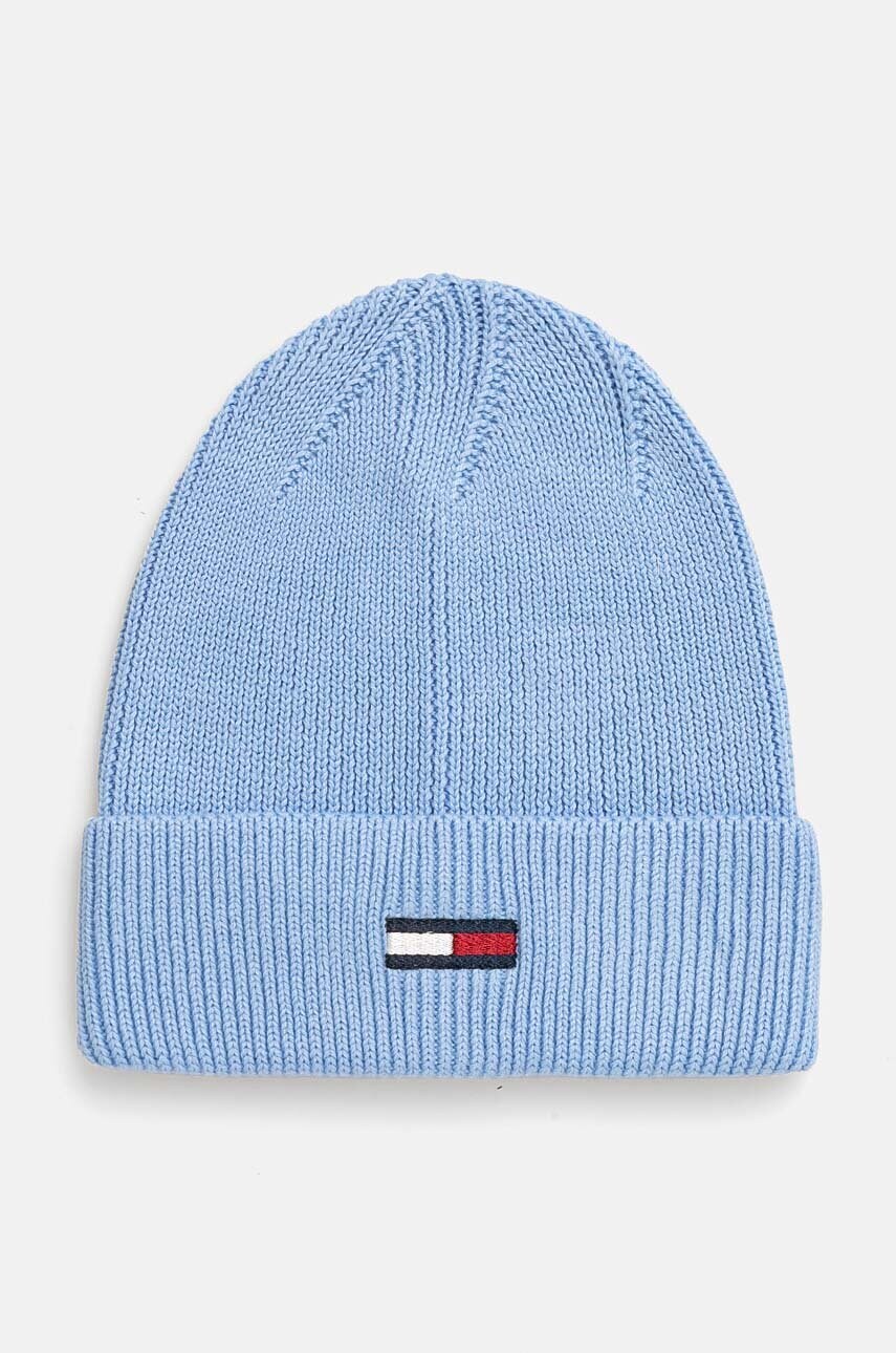 

Шапка Tommy Jeans в синьо от памук AW0AW16777, Син