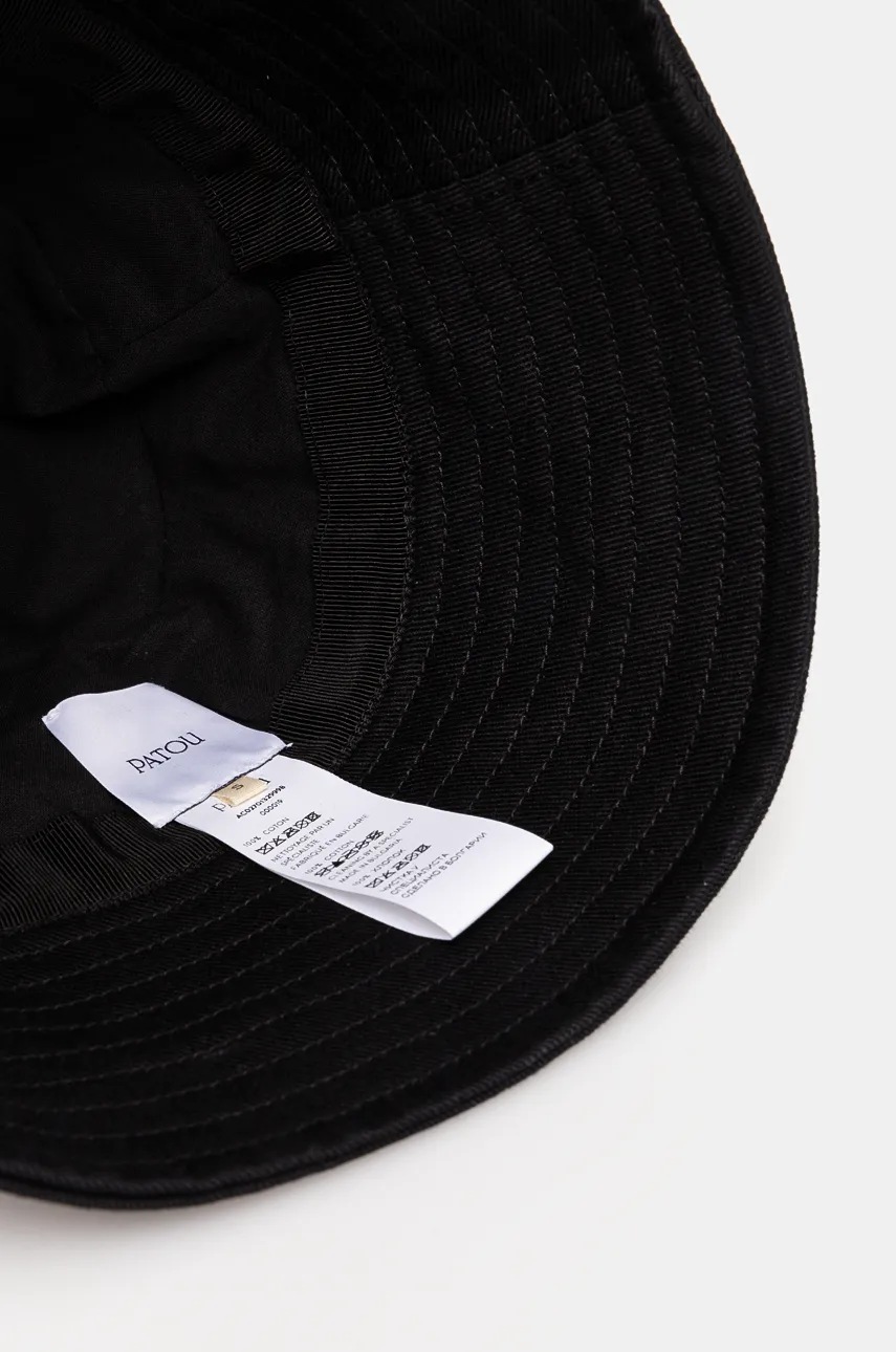 Βαμβακερό καπέλο Patou χρώμα: μαύρο, AC0270132 φωτογραφία