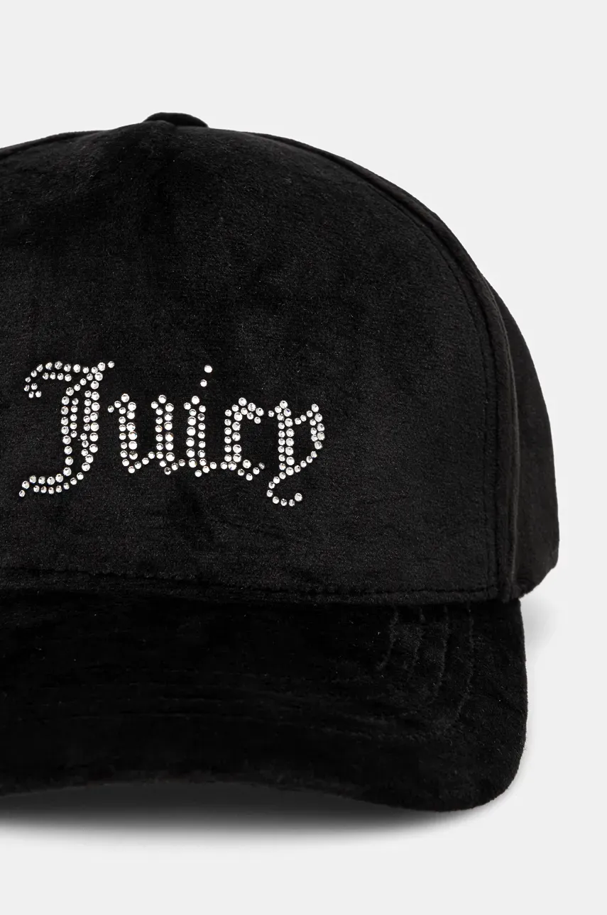 Кепка Juicy Couture VERONICA CAP цвет чёрный с аппликацией JCAWH224702 Кепка Juicy Couture VERONICA CAP цвет чёрный с аппликацией JCAWH224702