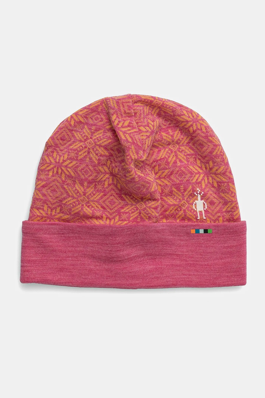 

Шапка Smartwool в розово от вълна SW0SW956, Розов