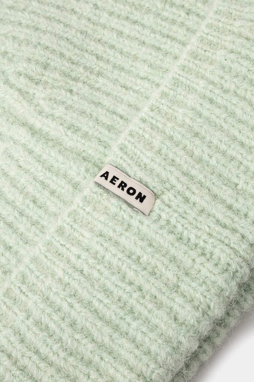 Шерстяная шапка AERON цвет зелёный из толстого трикотажа шерсть HT008531 Шерстяная шапка AERON цвет зелёный из толстого трикотажа шерсть HT008531