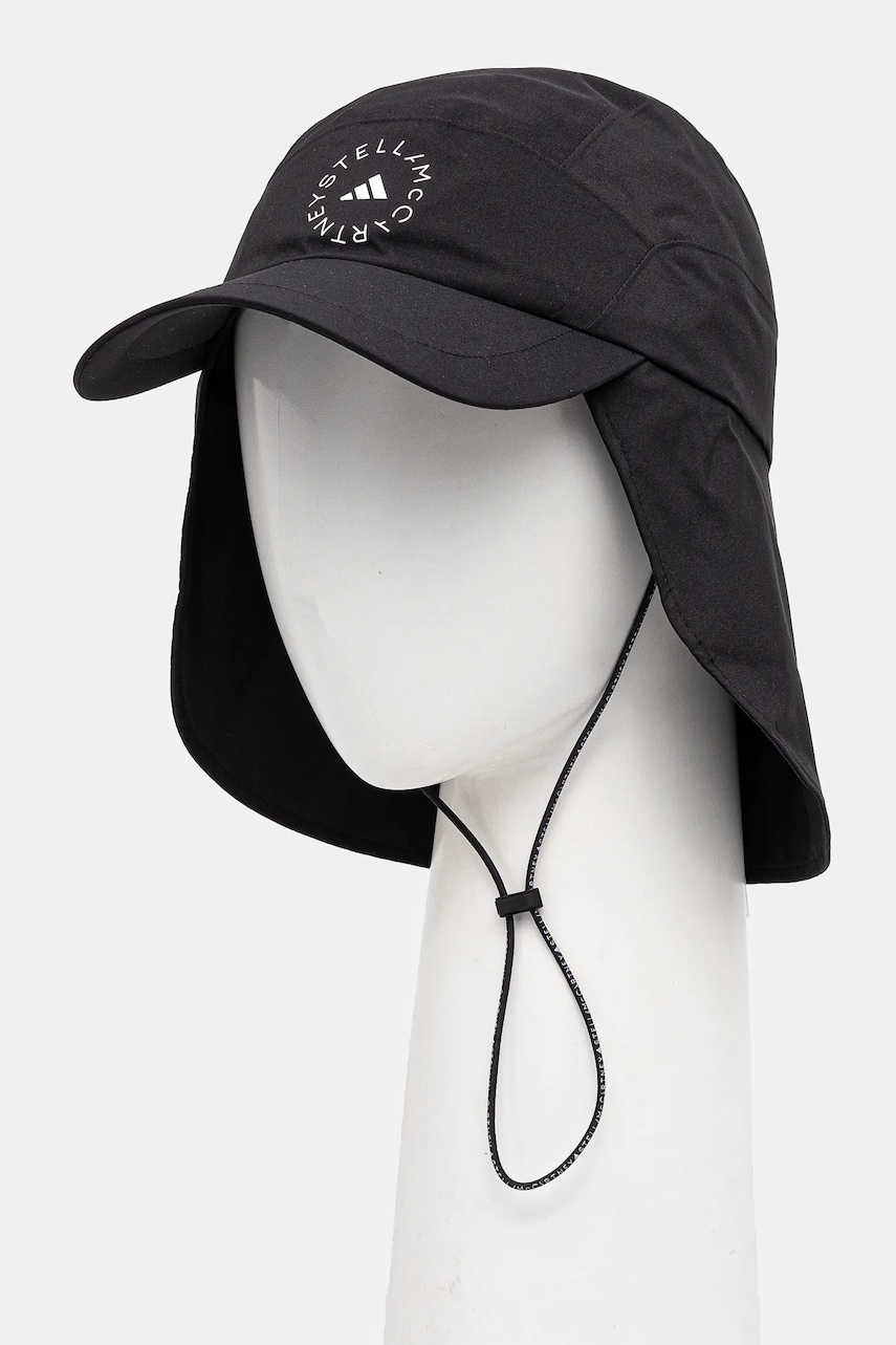 adidas by Stella McCartney sapca culoarea negru, cu imprimeu, IW1620
