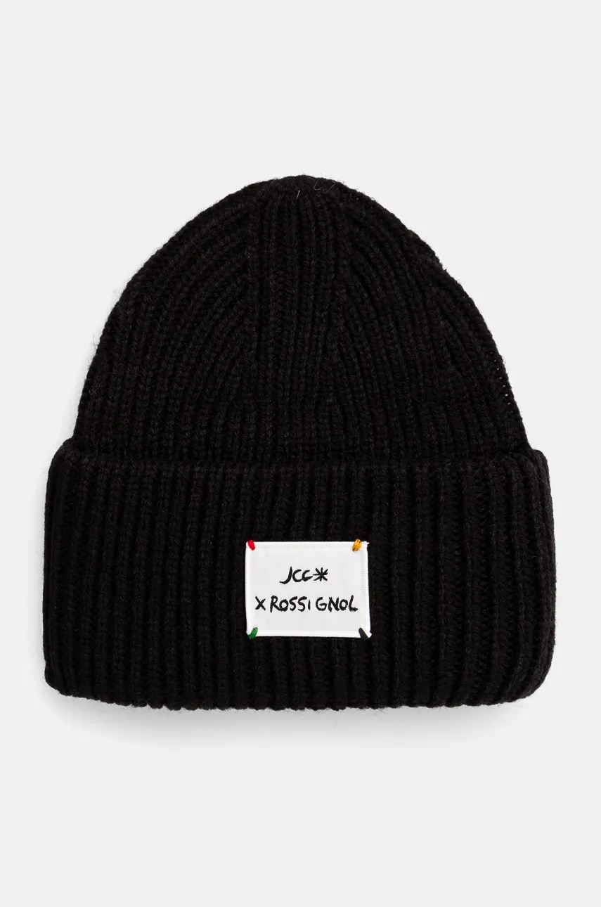 Rossignol caciula din amestec de lana culoarea negru, din tricot gros, RLMWH16U Rossignol caciula din amestec de lana culoarea negru, din tricot gros, RLMWH16U
