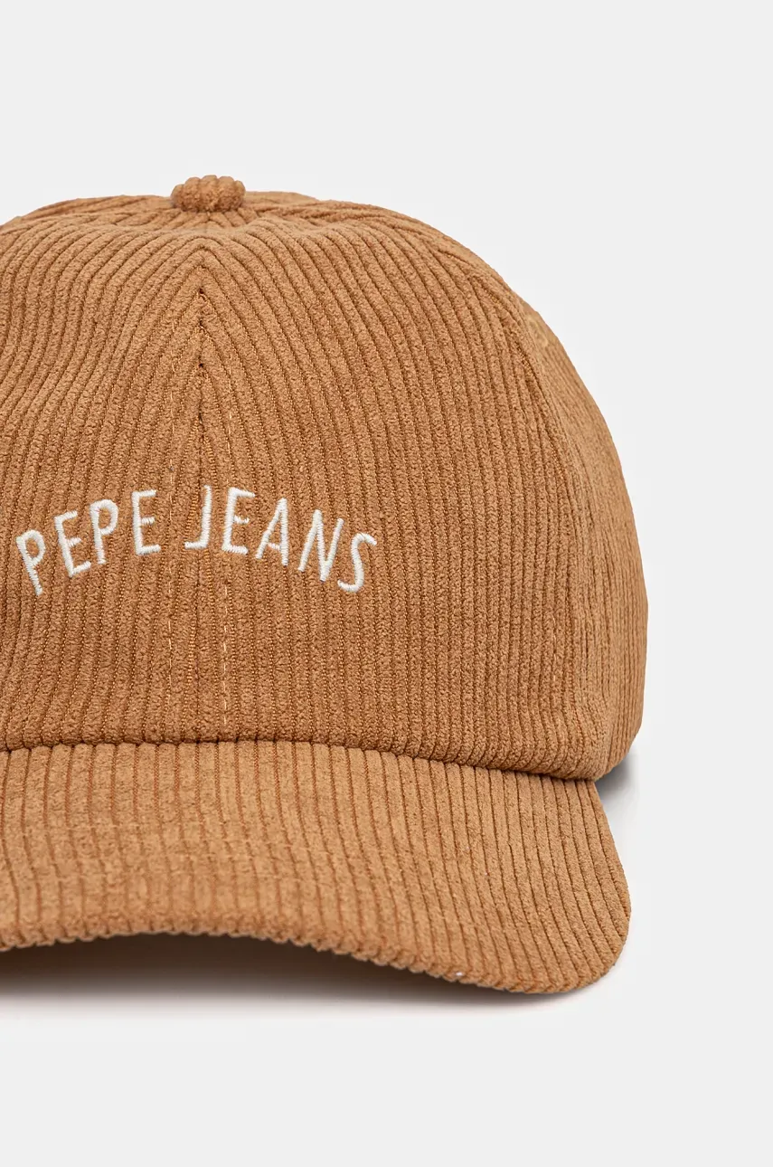 Кепка Pepe Jeans WEEN CAP цвет коричневый с принтом PL040354 Кепка Pepe Jeans WEEN CAP цвет коричневый с принтом PL040354