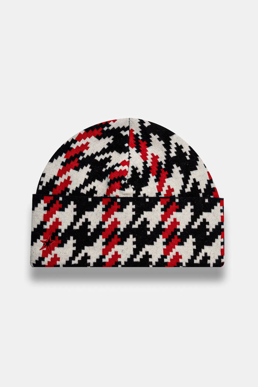 Perfect Moment căciulă Houndstooth culoarea alb, de lana, U8000168 Perfect Moment căciulă Houndstooth culoarea alb, de lana, U8000168