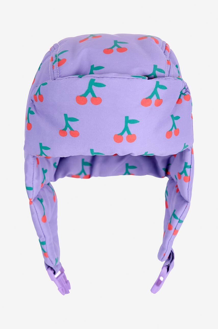 Детская шапка Bobo Choses Cherry цвет фиолетовый  224AH023 в Черкассах Детская шапка Bobo Choses Cherry цвет фиолетовый  224AH023 в Черкассах