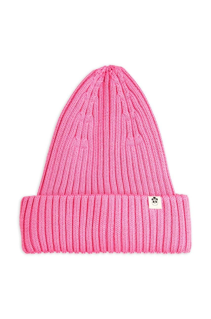 Mini Rodini caciula culoarea roz, bumbac, 2476510928 Mini Rodini caciula culoarea roz, bumbac, 2476510928