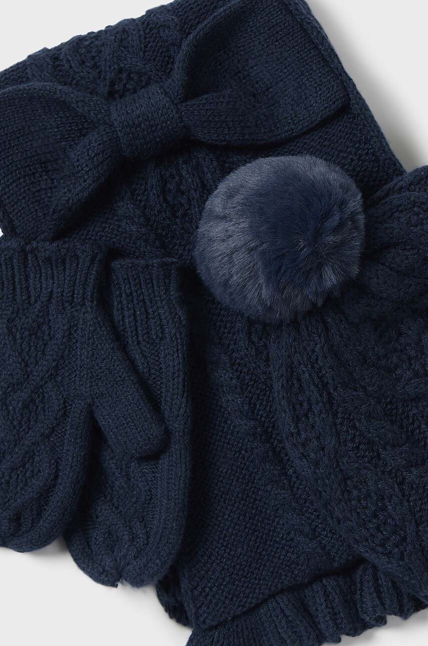 Детская шапка, снуд и перчатки Mayoral цвет синий 10768 в Николаеве Детская шапка, снуд и перчатки Mayoral цвет синий 10768 в Николаеве