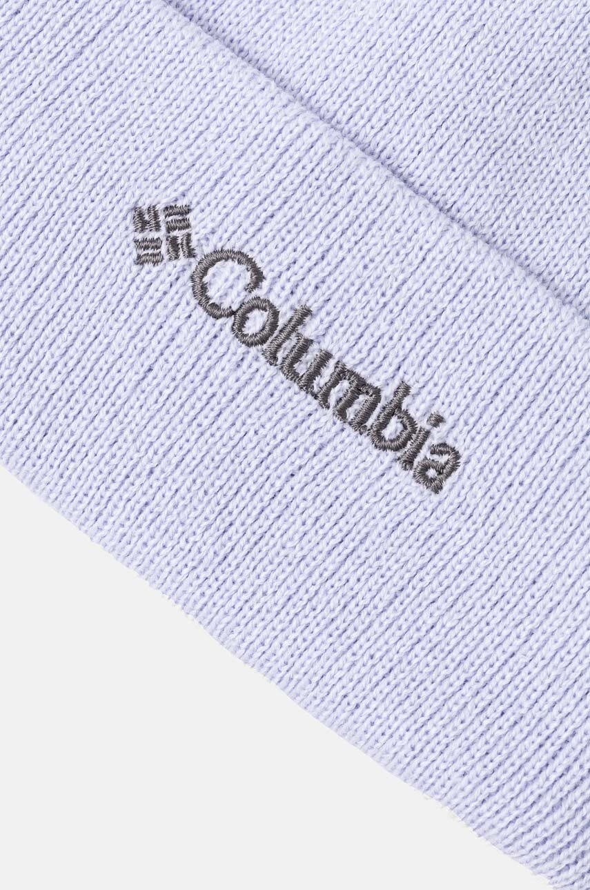 Дитяча шапка Columbia Arctic Blast колір фіолетовий з товстого трикотажу 1917291