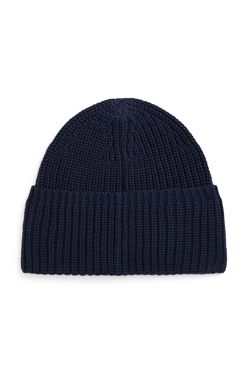 Дитяча бавовняна шапка Polo Ralph Lauren колір чорний з бавовни 313950725001