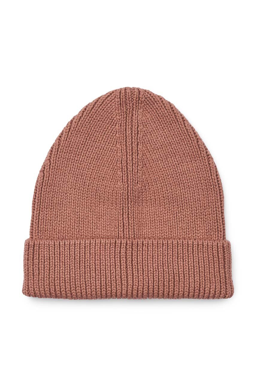 

Детска памучна шапка Liewood Ezra Beanie в розово от памук LW15022, Розов