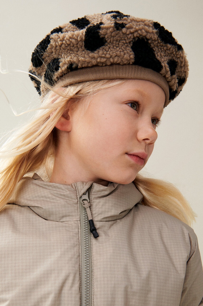 

Детска барета Liewood Poplar Pile Beret Hat в зелено LW19439, Зелен