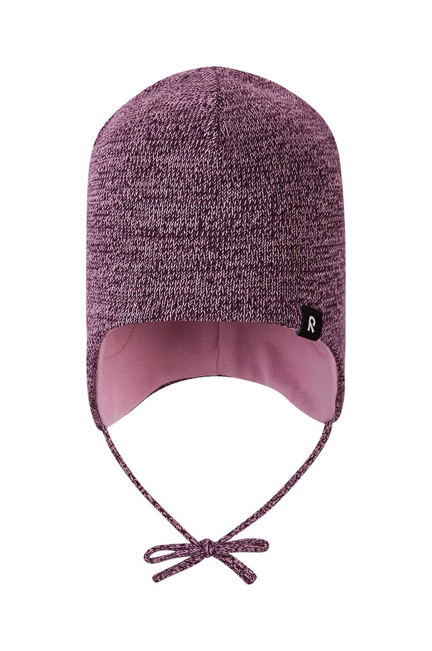 Детская хлопковая шапка Reima Latvat цвет розовый хлопковая 5300284A Детская хлопковая шапка Reima Latvat цвет розовый хлопковая 5300284A
