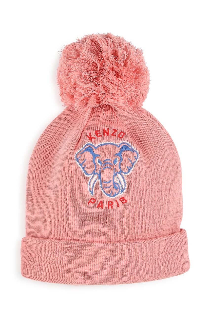 Kenzo Kids caciula din lana pentru copii culoarea roz, K60608.G