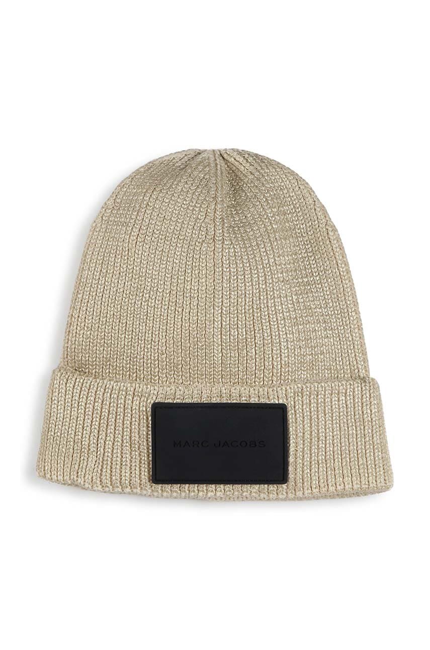 Marc Jacobs caciula de bumbac pentru copii culoarea auriu, bumbac, W60379