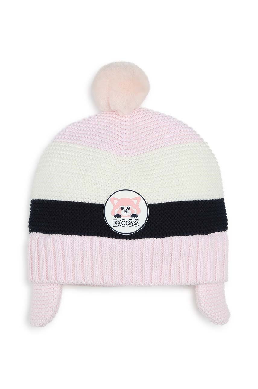 

Детска шапка BOSS в розово J51536, Розов