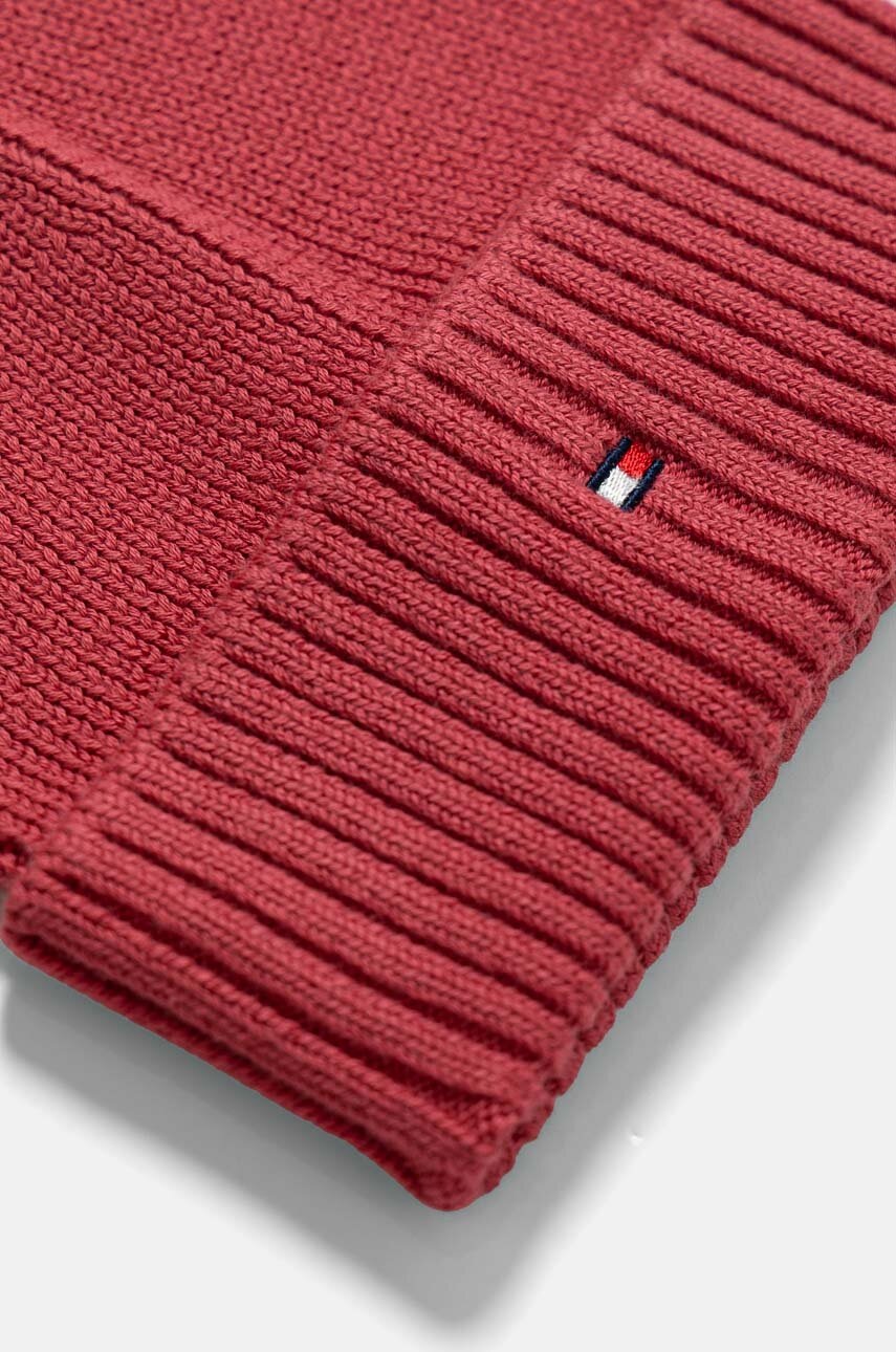 Дитяча шапка і шарф Tommy Hilfiger колір рожевий AU0AU01937