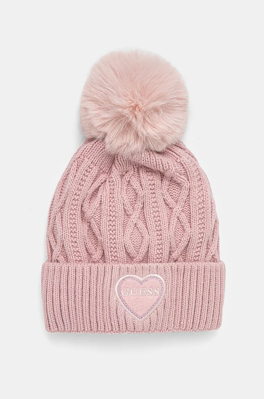 Levně Dětská čepice Guess růžová barva, J4BZ00 Z2QP0