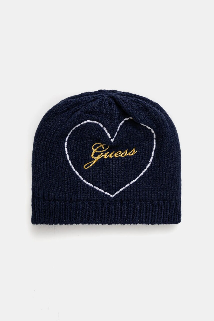 Levně Dětská čepice Guess tmavomodrá barva, A4BZ00 Z39W0