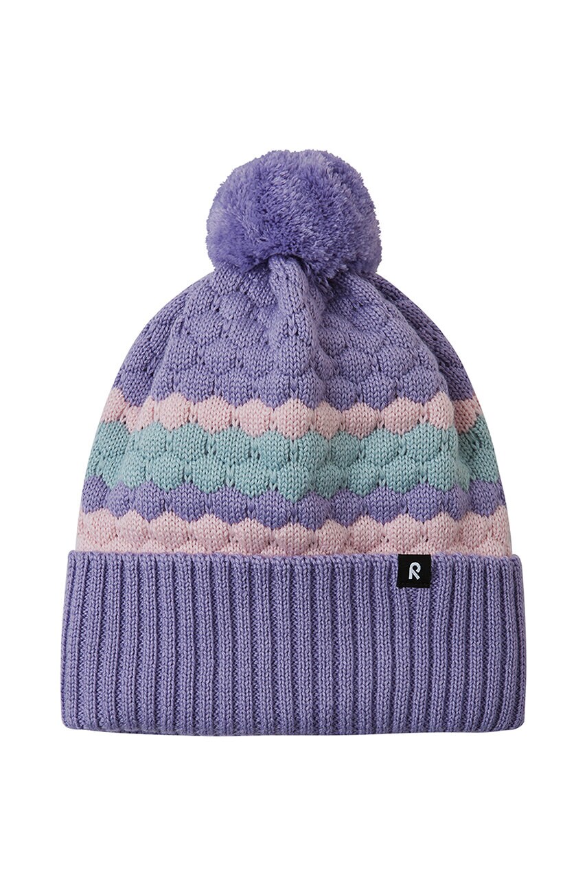Reima sapca de lana pentru copii Pampula culoarea violet, de lana, 5300234A