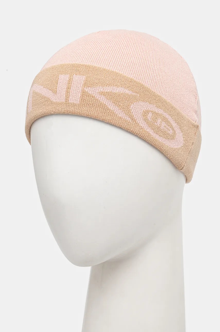 Дитяча шапка Pinko Up колір рожевий з тонкого трикотажу F4PIBGHT130 Дитяча шапка Pinko Up колір рожевий з тонкого трикотажу F4PIBGHT130