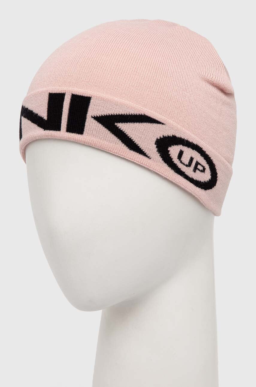 Дитяча шапка Pinko Up колір рожевий з тонкого трикотажу F4PIJGHT219 Дитяча шапка Pinko Up колір рожевий з тонкого трикотажу F4PIJGHT219