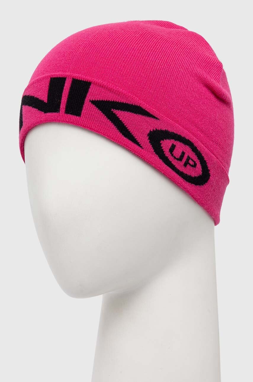Дитяча шапка Pinko Up колір рожевий з тонкого трикотажу F4PIJGHT219 Дитяча шапка Pinko Up колір рожевий з тонкого трикотажу F4PIJGHT219