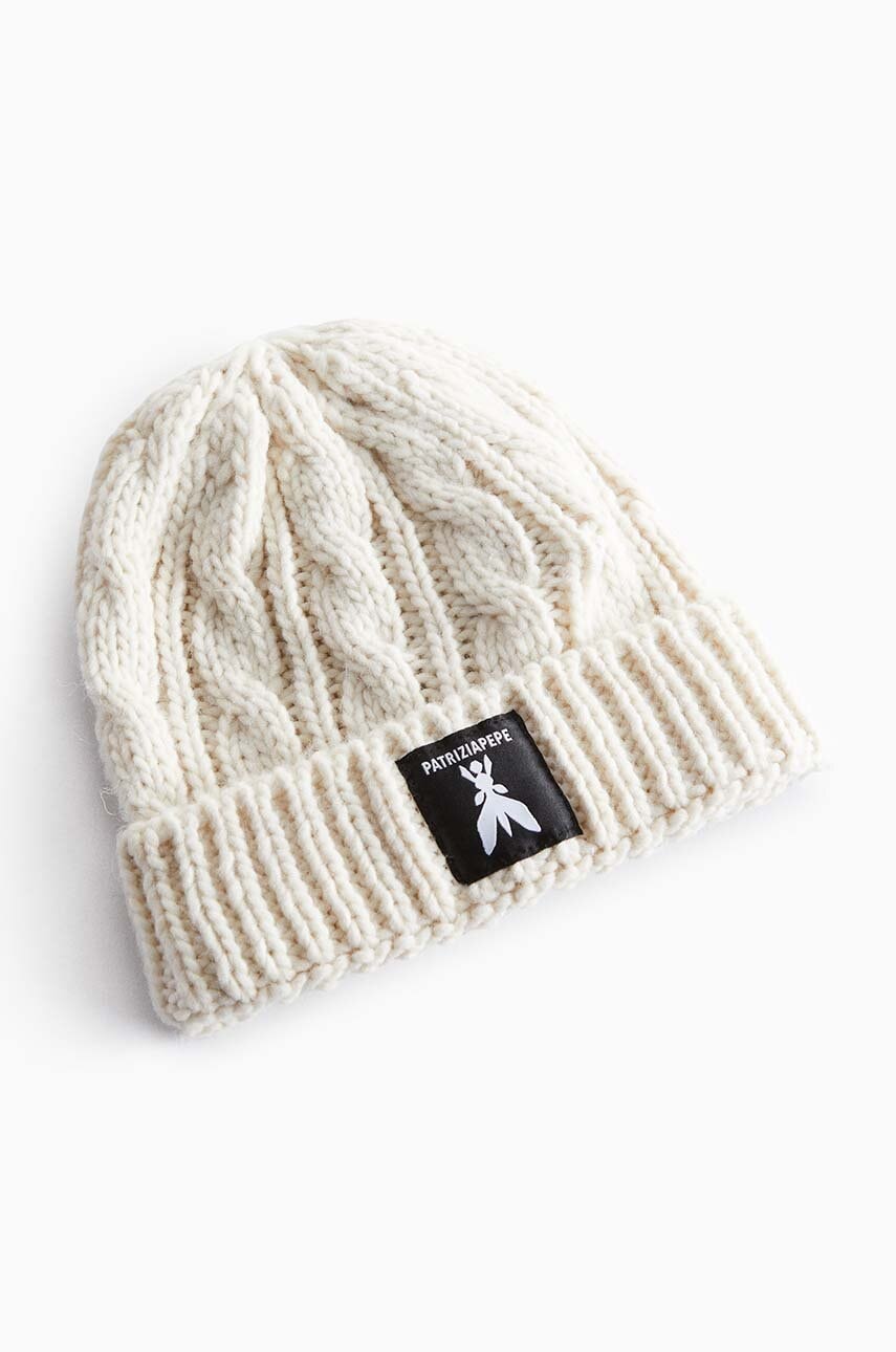 Детская шапка Patrizia Pepe K217 цвет белый из толстого трикотажа 7F0018 в Черновцах Детская шапка Patrizia Pepe K217 цвет белый из толстого трикотажа 7F0018 в Черновцах