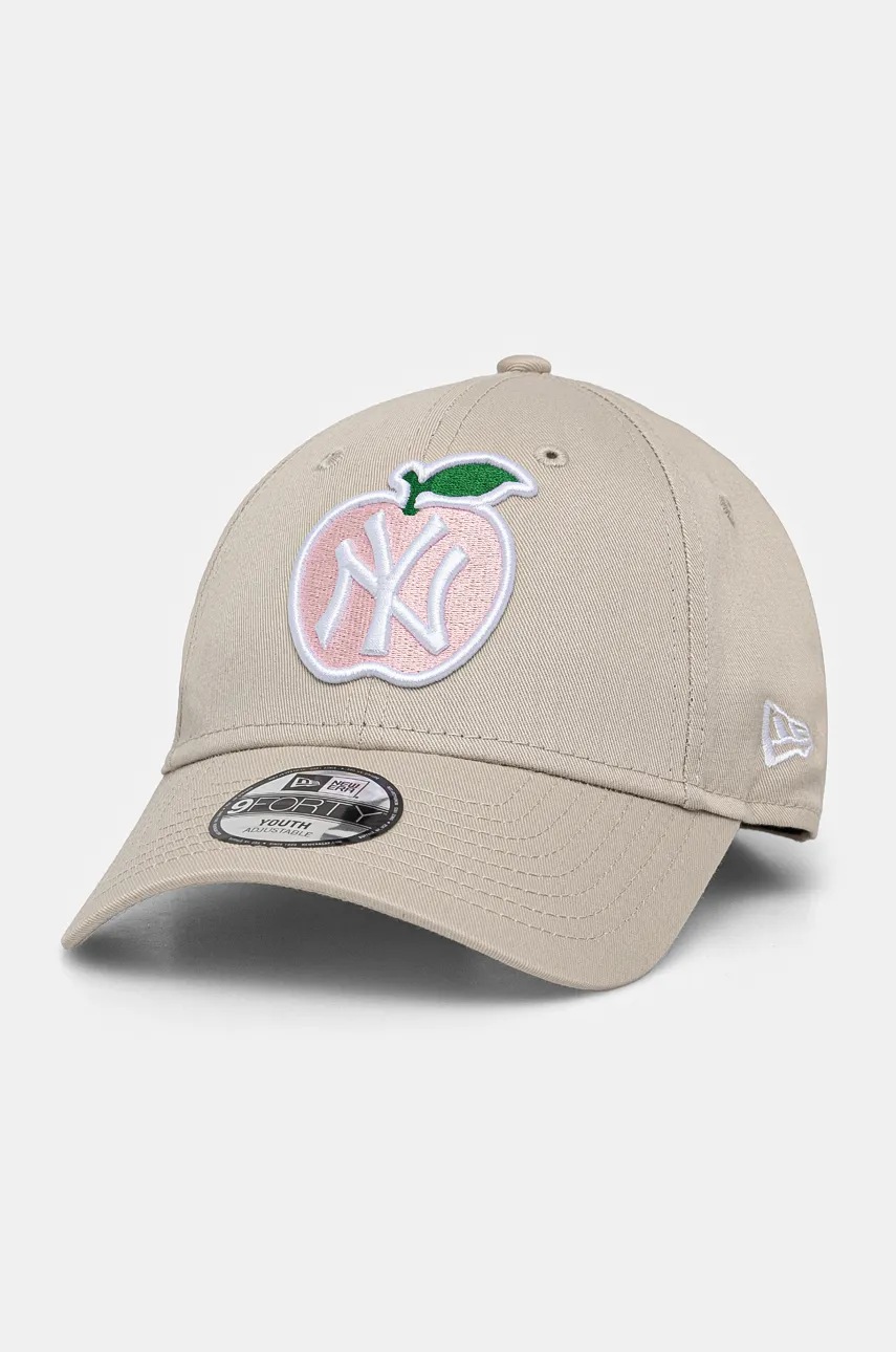 

Шапка с козирка New Era NEW YORK YANKEES в бежово с апликация 60565272, Бежов