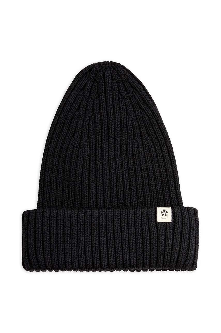 Mini Rodini caciula de bumbac pentru copii culoarea negru, bumbac, 2476510999