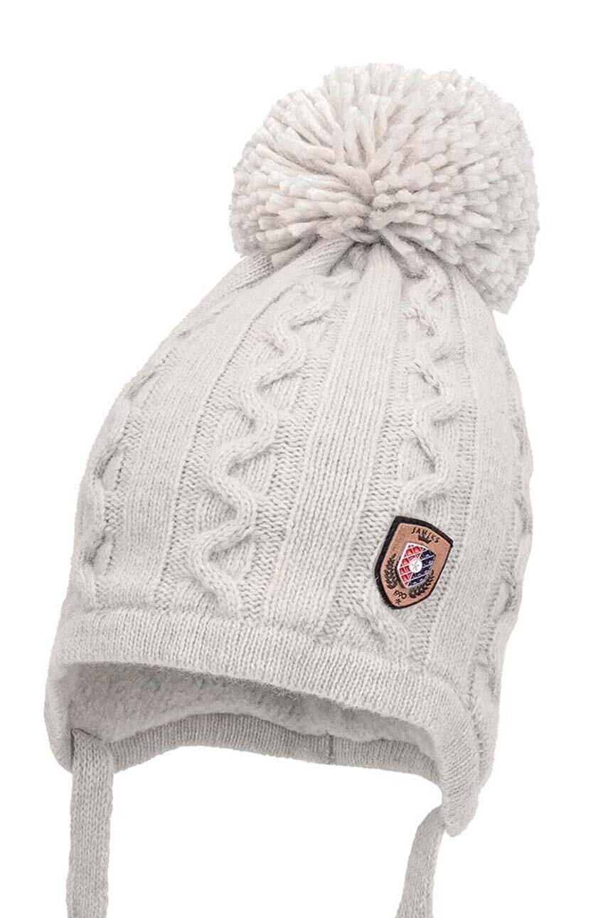 

Детска вълнена шапка Jamiks CHOPARD в сиво от вълна JZH401, Сив